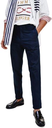 Spodnie męskie Tommy Hilfiger Tapered Th Cool Chino materiałowe casualowe W28