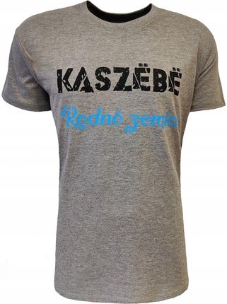 T-shirt męski KASZEBE koszulka bawełna RODNO L - zdjęcie 2