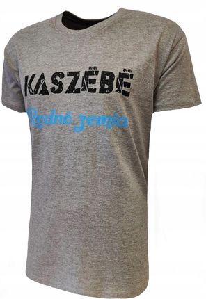 T-shirt męski KASZEBE koszulka bawełna RODNO L - zdjęcie 3