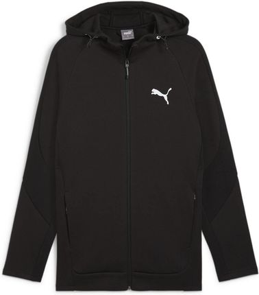 Bluza z kapturem męska Puma EVOSTRIPE FZ DK czarna 68170001