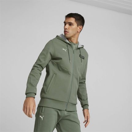 Bluza z kapturem męska Puma MAPF1 zielona 62114707 - zdjęcie 3
