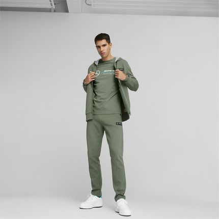 Bluza z kapturem męska Puma MAPF1 zielona 62114707 - zdjęcie 4