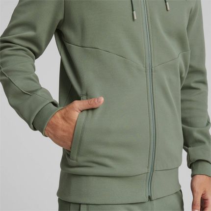Bluza z kapturem męska Puma MAPF1 zielona 62114707 - zdjęcie 2
