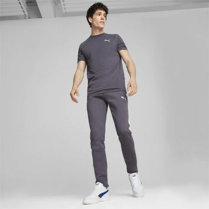 Spodnie dresowe męskie Puma EVOSTRIPE DK szare 68170269 - zdjęcie 3
