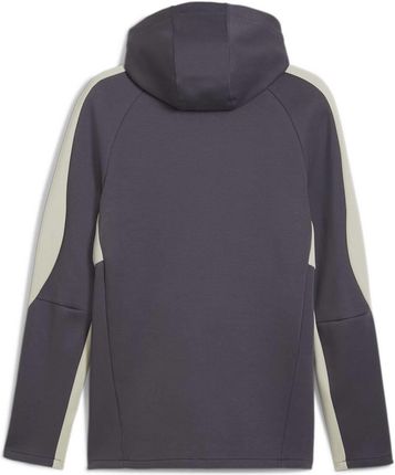 Bluza z kapturem męska Puma EVOSTRIPE FZ DK szara 68170069 - zdjęcie 4