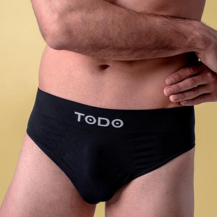 Zestaw bielizny męskiej SLIPY TODO, idealnie do sportu jak i na co dzień 3PACK grafit, granat, czarny - zdjęcie 6
