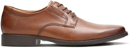 Clarks Tilden Plain brązowe skórzane buty męskie 41,5