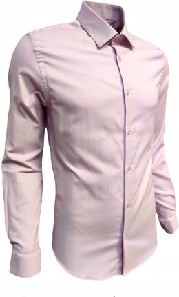 KOSZULA RÓŻOWA gładka slim OXFORD XL - zdjęcie 2