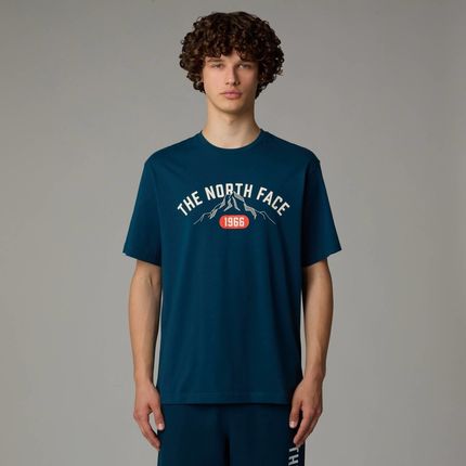 Koszulka męska The North Face S/S VARSITY GRAPHIC granatowa NF0A89DG1NO - zdjęcie 2