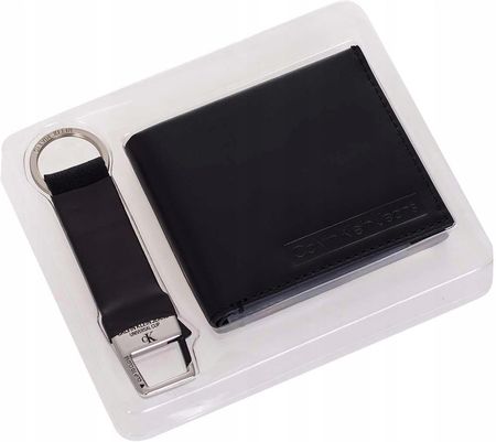 Calvin Klein Portfel Męski+brelok Billfold Black