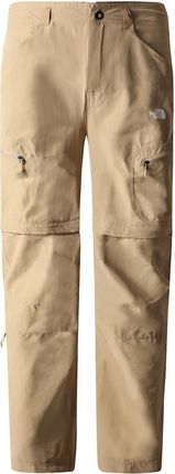 Męskie Spodnie Turystyczne The North Face M Exploration Conv Reg Tapered Pant - Tan