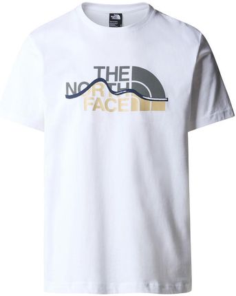 Koszulka The North Face M Mountain Line Tee męska : Kolor - Biały, Rozmiar - XXL