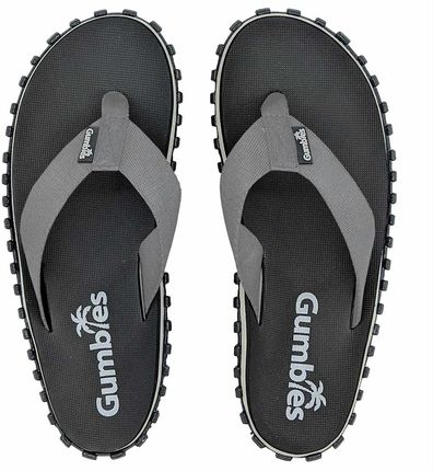 Gumbies japonki unisex Duckbill Flip Flops - czarno-szare