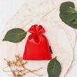 SAKIEWKA – WORECZEK NA MONETY - SATYNOWY - CZERWONY - 8 X 10 CM !!!!!!!!!!!