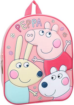 Vadobag Mały Plecak Przedszkolny Dziecięcy Świnka Peppa Nadruk 3D - zdjęcie 4