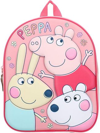 Vadobag Mały Plecak Przedszkolny Dziecięcy Świnka Peppa Nadruk 3D - zdjęcie 5