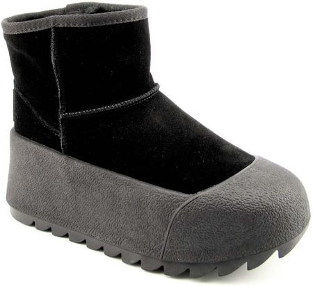 BIG STAR OO274A213 Botki damskie śniegowce skórzane ocieplane na platformie Rozmiar: 39