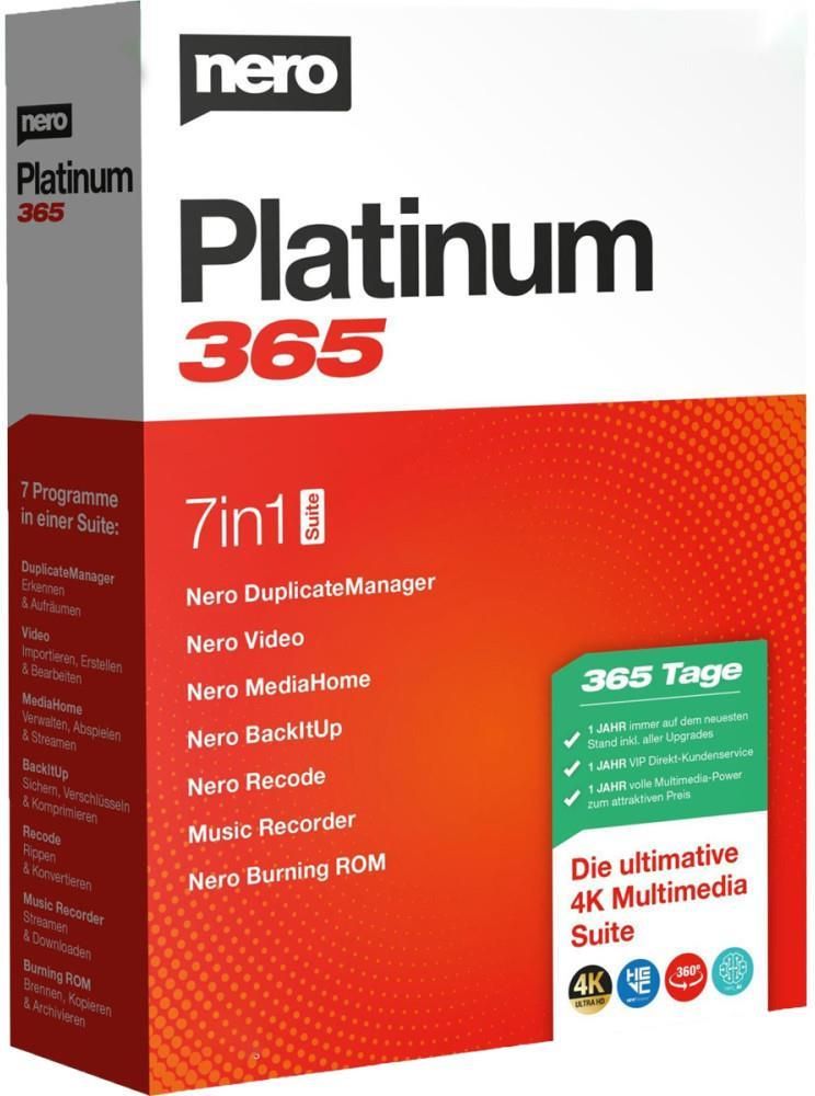 Nero Platinum 365 - 1 appareil - 1 année - Digi License