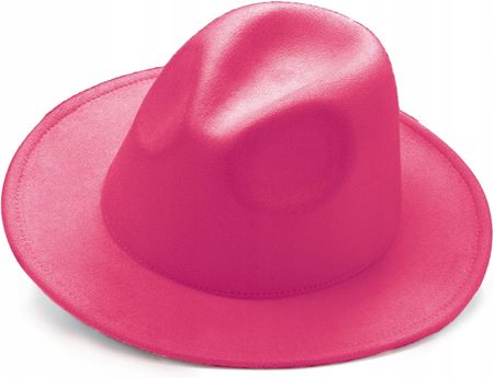 Filcowy kapelusz fedora malinowy MERSADA - zdjęcie 2