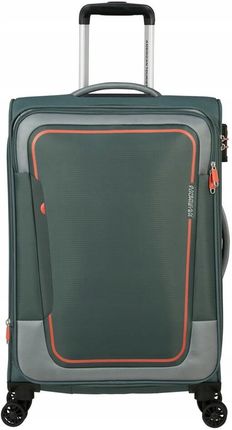 Walizka średnia miękka American Tourister Pulsonic Exp dark forest