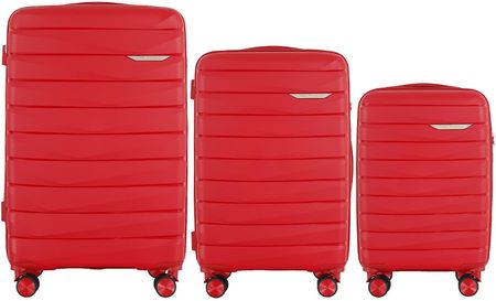 Zestaw 3 walizek KEMER WINGS MUR01-3 Wine Red