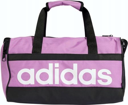 Torba sportowa treningowa na ramię fioletowa adidas Linear Duffel IZ1901 Xs