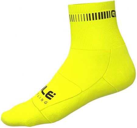 Skarpetki Ale Cycling Logo Q-Skin Żółty