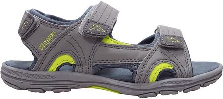 Kappa Sandały dla dzieci Kappa Early II K Footwear Kids szaro-limonkowe 260373K 1633