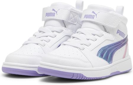 Buty sportowe dziecięce Puma REBOUND V6 MID BOUNCY SKY AC+ PS białe 39872601