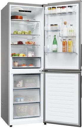 Lodówka Candy CNCQ4T618EX z zamrażalnikiem dolnym 185 cm Inox od