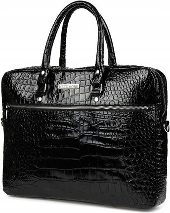 Torba skórzana croco 15" aktówka A4 Beltimore