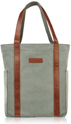 Torebka Damska Paolo Peruzzi Shopper Bag E-17-BU Szarozielony