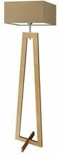 Zdjęcie Lampa podłogowa JAWA abażur beżowy stelaż dębowy - Wyszków