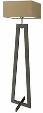 Zdjęcie Lampa podłogowa JAWA abażur beżowy stelaż hebanowy - Ząbki