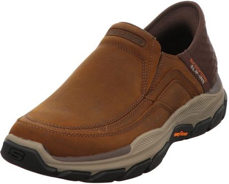 Skechers RESPECTED ELGIN wsuwane buty w dużych rozmiarach Brązowy 204810 CDB duże buty męskie, rozmiar:47,5