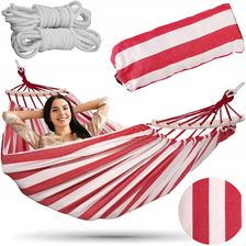 Zdjęcie Gockowiak Hamak Eden Panna Cotta 200x150cm Biało-Czerwony - Radom