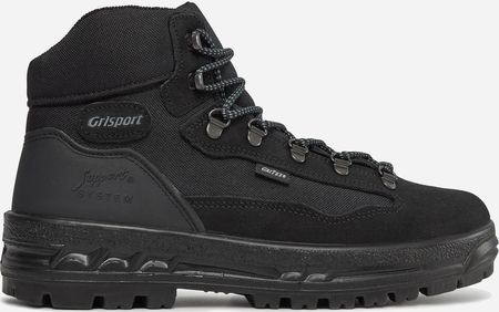 Grisport Trzewiki damskie trekkingowe z membraną skórzane 399SV619G-MAN Czarne