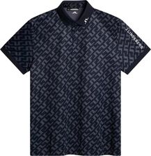 J.Lindeberg Tour Tech Regular Fit Print Bias Bridge Navy 2XL Koszulka Polo