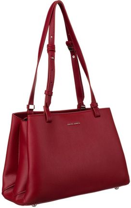 Klasyczny tote bag David Jones CM6533 czerwony