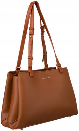 Klasyczny tote bag David Jones CM6533 brązowy