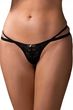 Obsessive Figi stringi Nutris czarne Xs/s