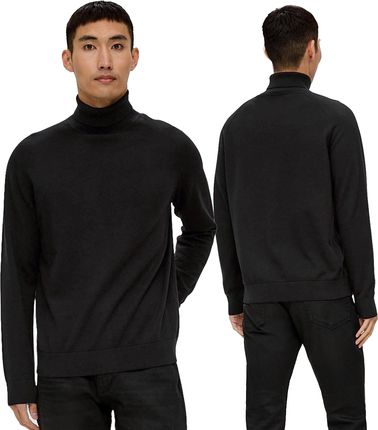 Sweter golf męski s.Oliver czarny - XL