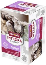 Animonda Integra Protect Diabetes Beef Diet Mokra Karma Dla Kotów W Miseczkach Regulująca Podaż Glukozy 16X100G