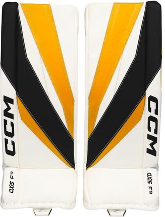 Parkany Bramkarskie Ccm Axis F9 Black/Yellow Senior 34 + 2 Cale