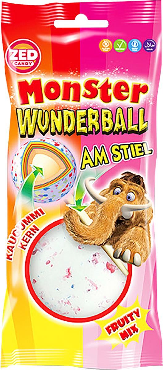Zed Monster Wonderball Fruity Na Patyku Z Gumą Do Żucia W