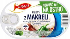 Graal Filet Z Makreli W Ostrym Sosie Pomidorowym Jalapeno 170g