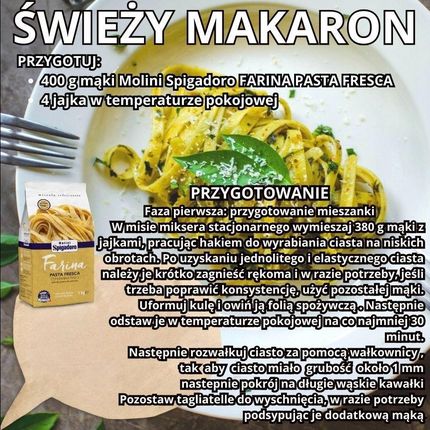 Spigadoro Mąka Włoska Na Makaron Pszenna 1kg  - zdjęcie 4