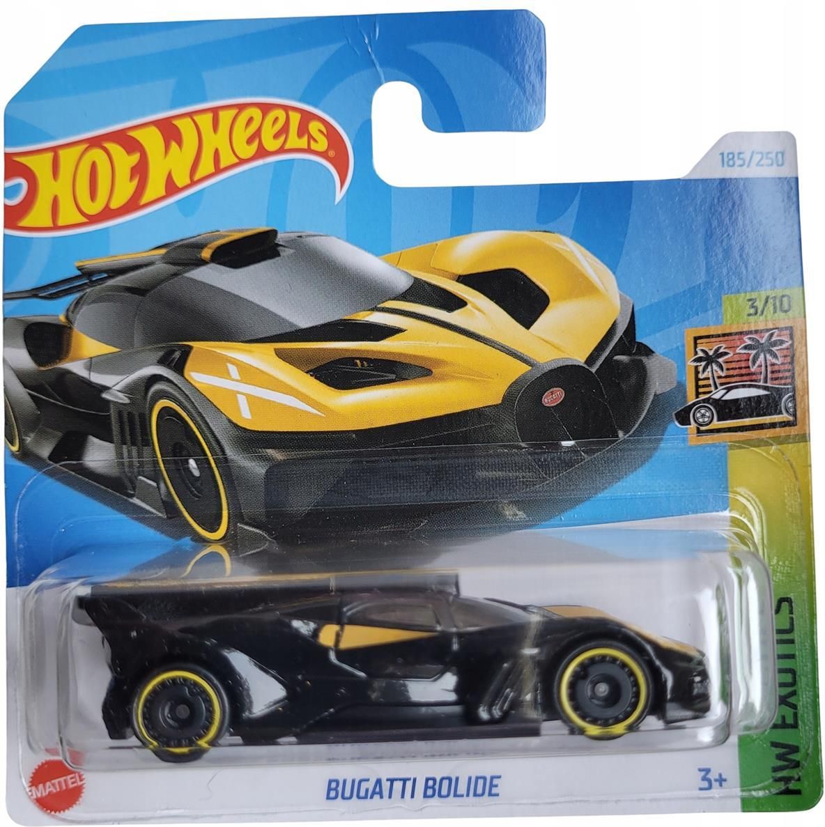 Hot Wheels Bugatti Bolide 2024 - Rojo, Serie HW Exotics 3/10, Con Protector Frikimonkey, Escala 1:64