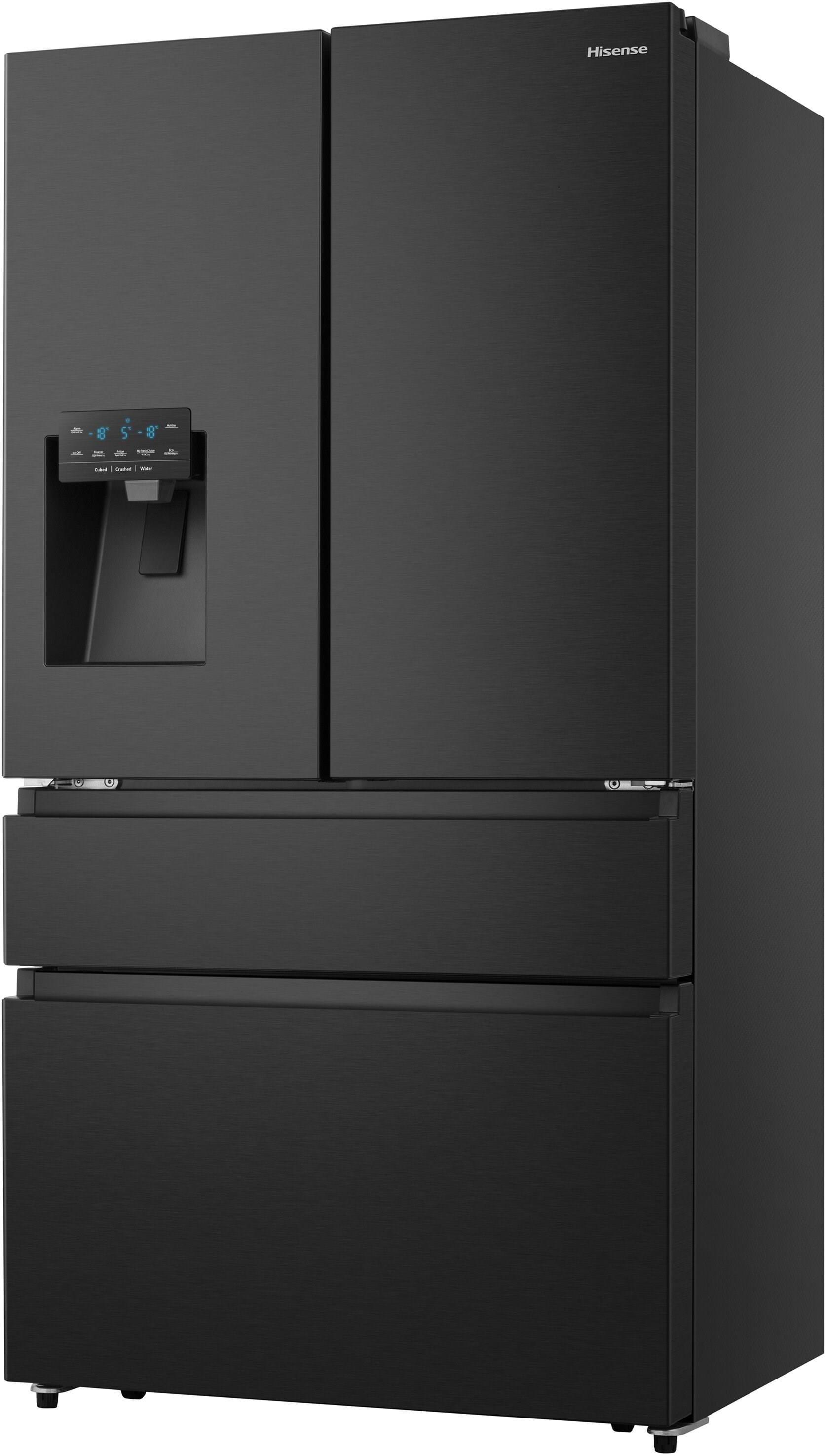 Lodówka HISENSE RQ760N4SBFE MD Side by Side No Frost 178.5cm Czarna  Kostkarka Wi-Fi ConnectLife My Fresh Choice