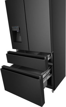 Lodówka HISENSE RQ760N4SBFE MD Side by Side No Frost 178.5cm Czarna  Kostkarka Wi-Fi ConnectLife My Fresh Choice